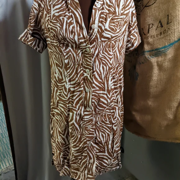 Vintage Jones New York Animal Print Dress - Picture 8 of 9